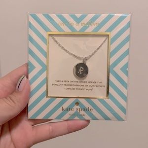 Kate Spade Silver Necklace Letter “R”